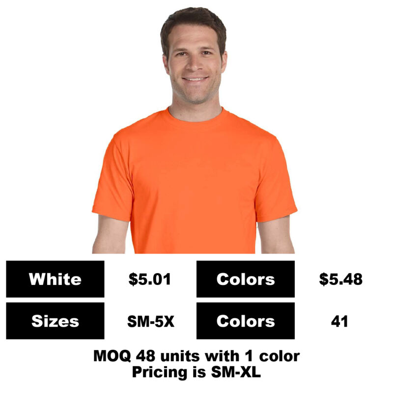 G8000-P - 5.5 oz 50/50 Jersey Pocket T-Shirt